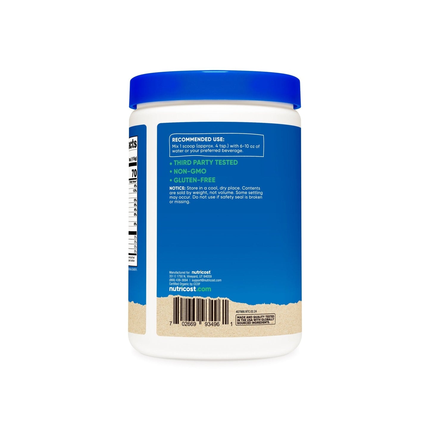 Nutricost Organic Coconut Milk Powder - Nutricost