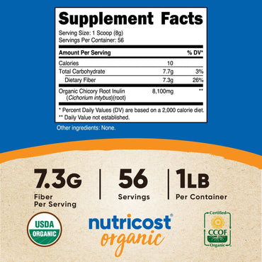 Nutricost Organic Inulin Powder - Nutricost
