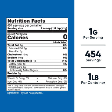 Nutricost Psyllium Husk (Ground) Powder - Nutricost