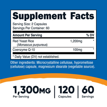 Nutricost Red Yeast Rice with CoQ10 - Nutricost