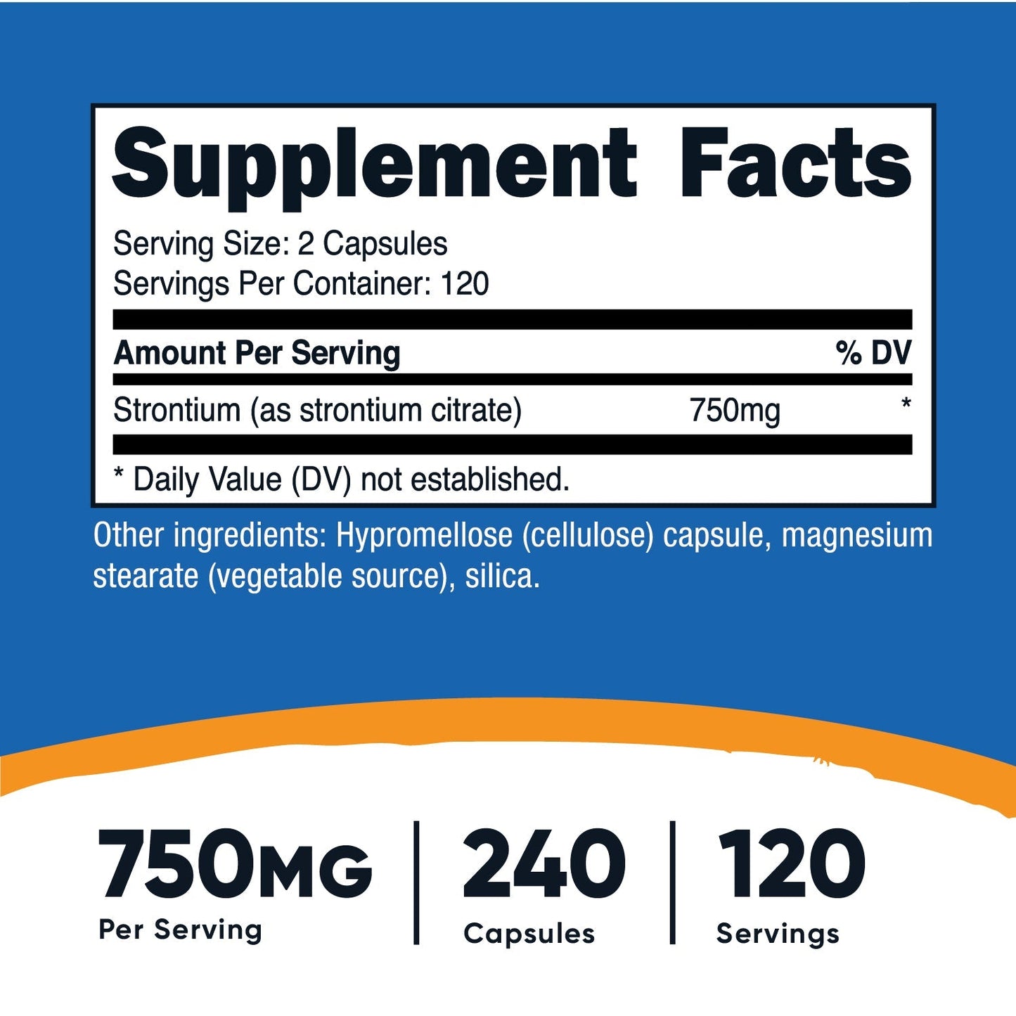 Nutricost Strontium Capsules - Nutricost