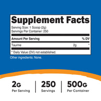 Nutricost Taurine Powder - Nutricost