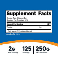 Nutricost Taurine Powder - Nutricost