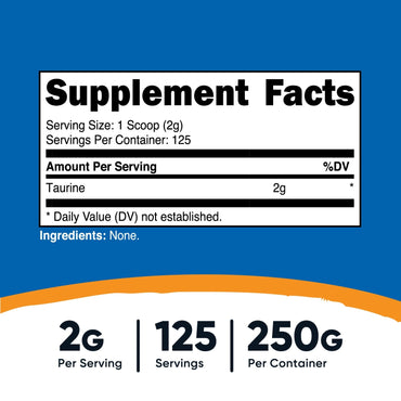 Nutricost Taurine Powder - Nutricost
