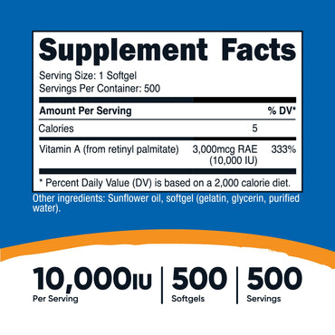 Nutricost Vitamin A Softgels - Nutricost