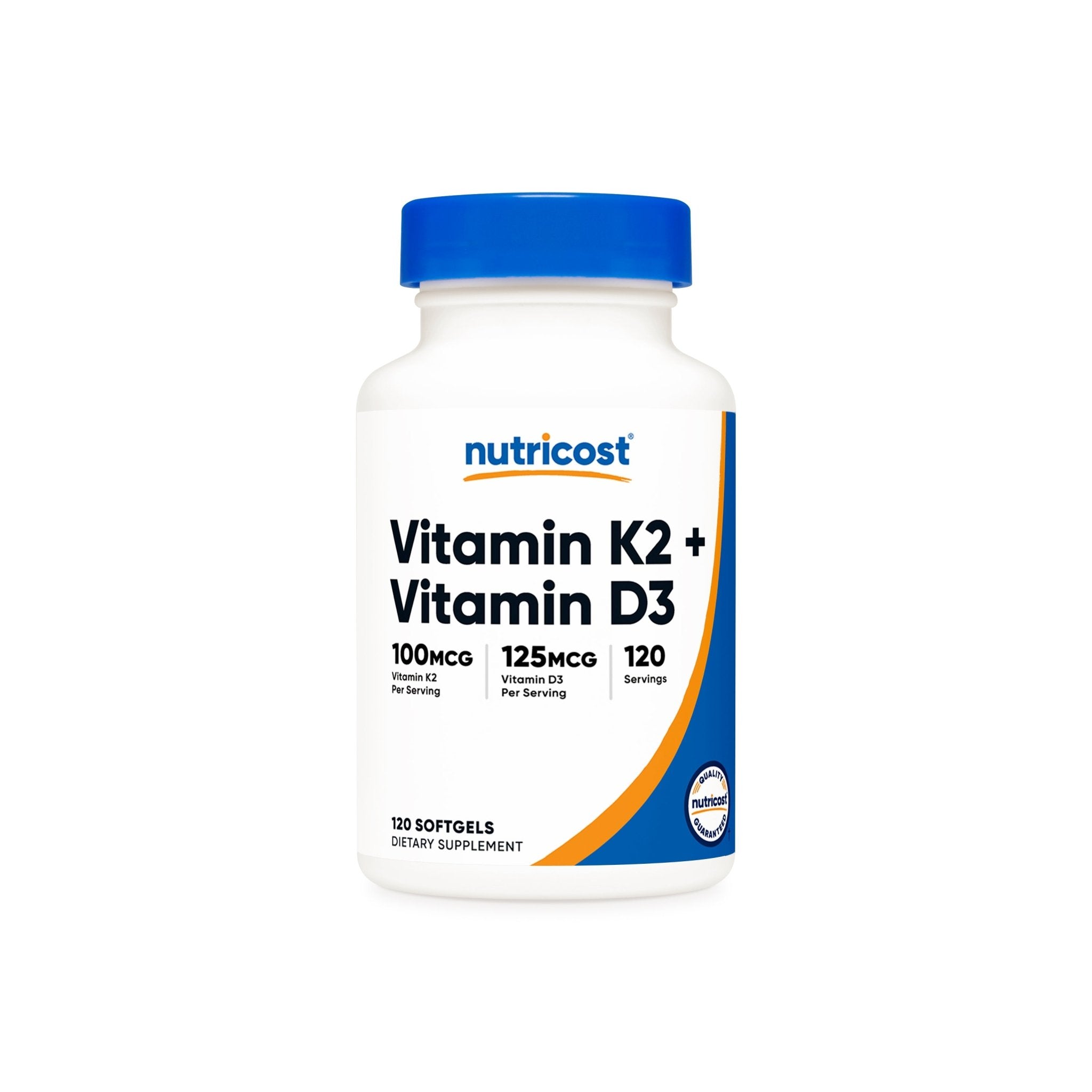 Nutricost Vitamin K2 + Vitamin D3 Softgels - Nutricost