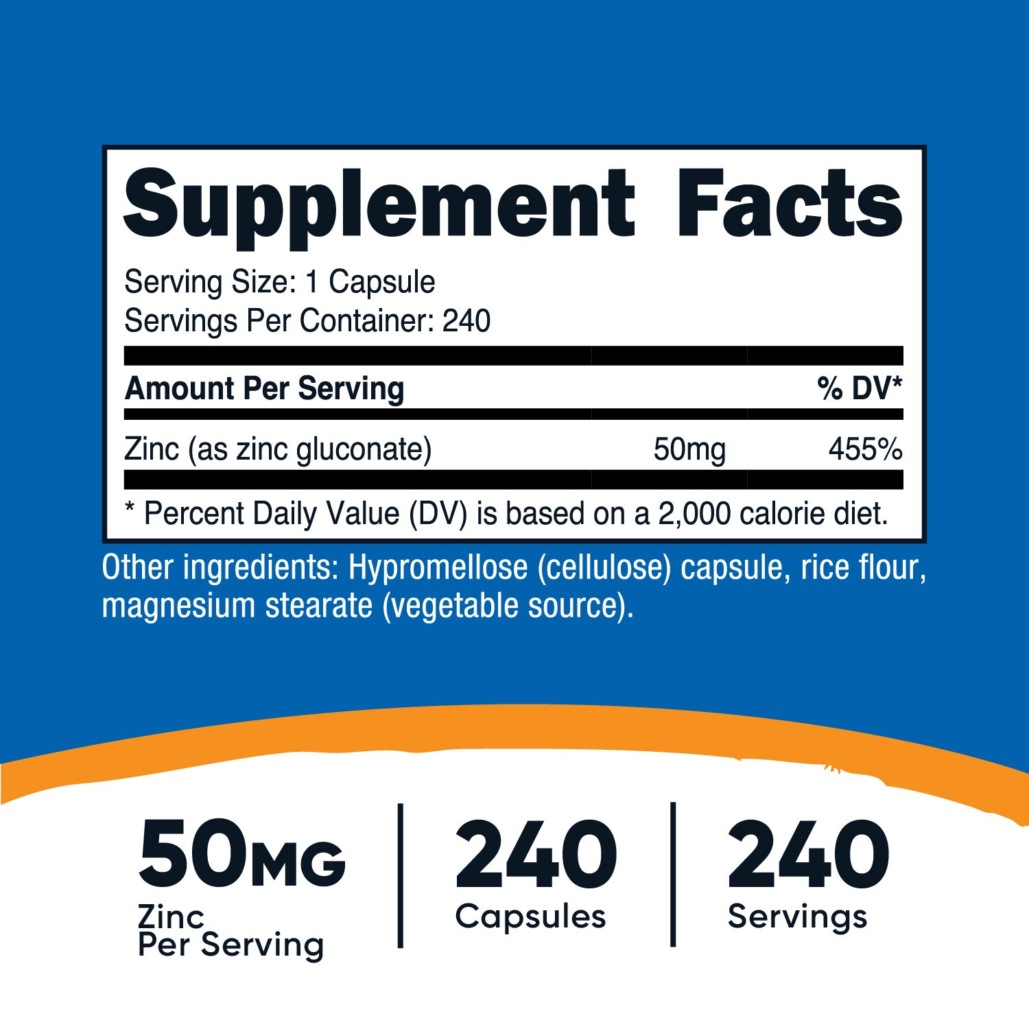 Nutricost Zinc Gluconate Capsules - Nutricost